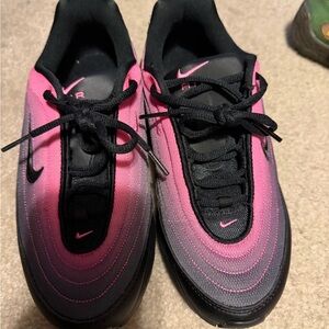 Nike Gradient Pink and Black Athletic Shoes